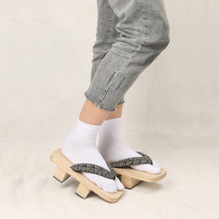 Solid Flip Flop Socks Toe Separated Two Finger Socks Women's Stockings