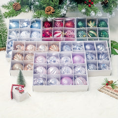 12pcs Shatterproof Christmas Balls Ornaments Set Include Hooks