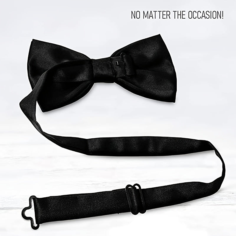 Men's Double Layer Wedding Groom Polyester Bow Tie