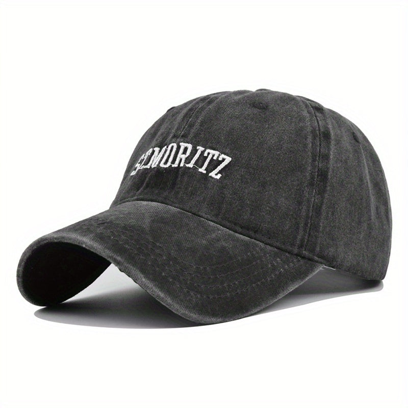 ST MORITZ Embroidered Baseball Cap Curved Brim Hat