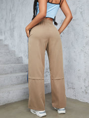 Women's Elastic Waist Sports Pant Loose Fit