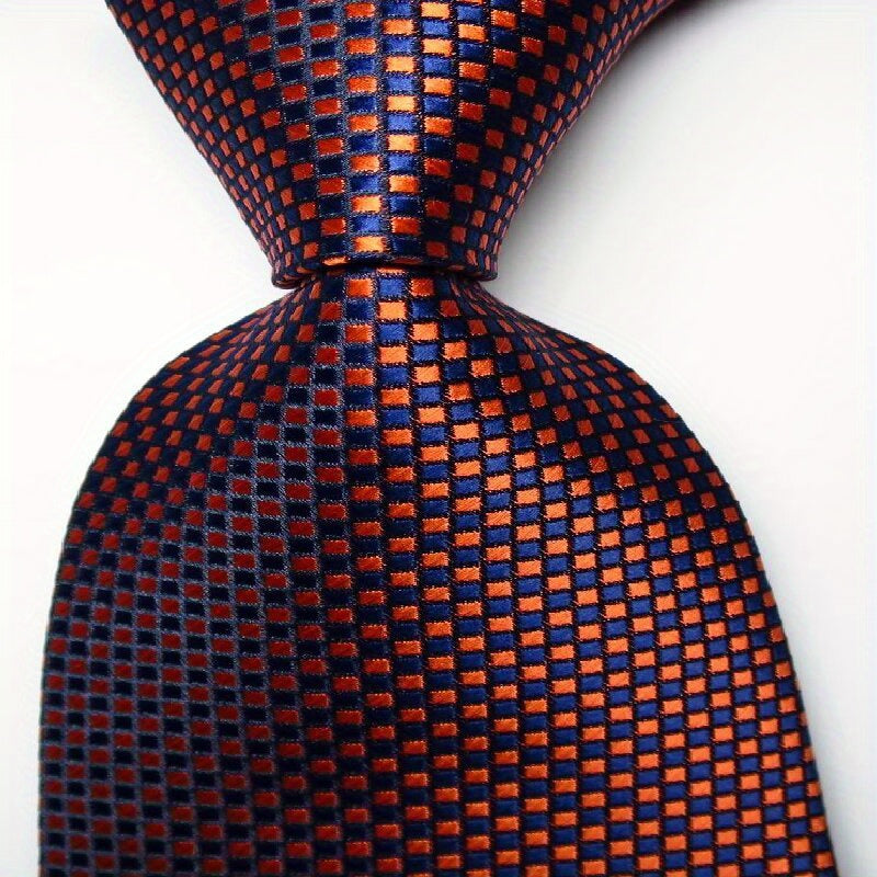 Men's Plaid Jacquard Necktie
