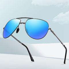 Polarized Foldable Men's Sunglasses Cycling Driving Mirror