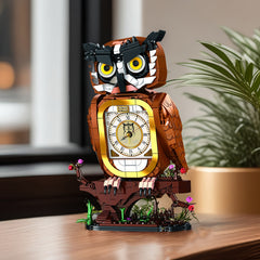 Educational Owl Clock Building Blocks Set for Ages 6