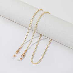 Bronze Beaded Glasses Chain Colorful Beads Necklace