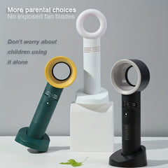 Mini Portable Fan USB Rechargeable Night Light Cooling Handheld Fan