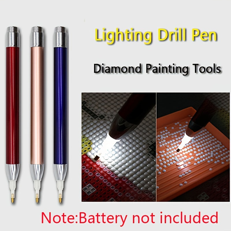 Square Round Diamond Painting Tool Lighting Point Drill Pen Diamond Pens