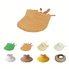 UV Protection Wide Brim Straw Sun Hat for Women
