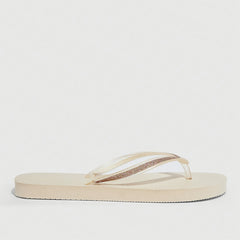 Glitter Flip Flops Casual Square Open Toe Flat Slide Shoes
