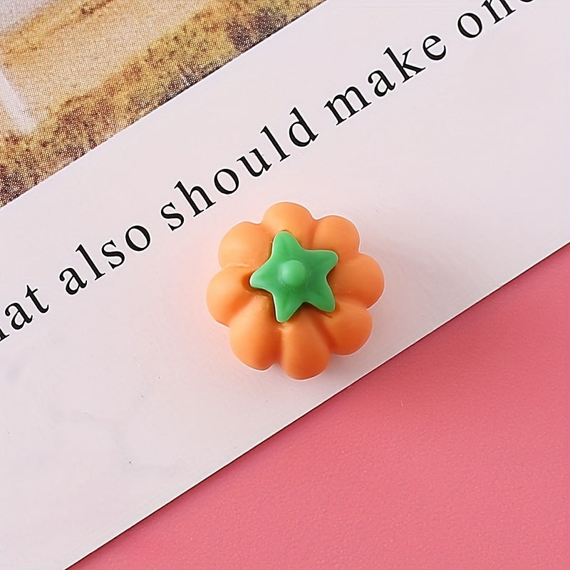 3D Pumpkin DIY Accessories Machine Shell Earrings Nail Stickers