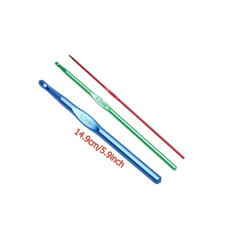 1pc Crochet Hooks High Coloured Aluminum Hook Needles Knitting Needles