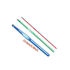 1pc Crochet Hooks High Coloured Aluminum Hook Needles Knitting Needles
