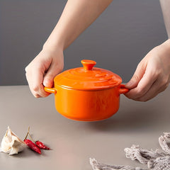 Mini Cocotte Set with Handles and Lids for Easy Cooking and Serving