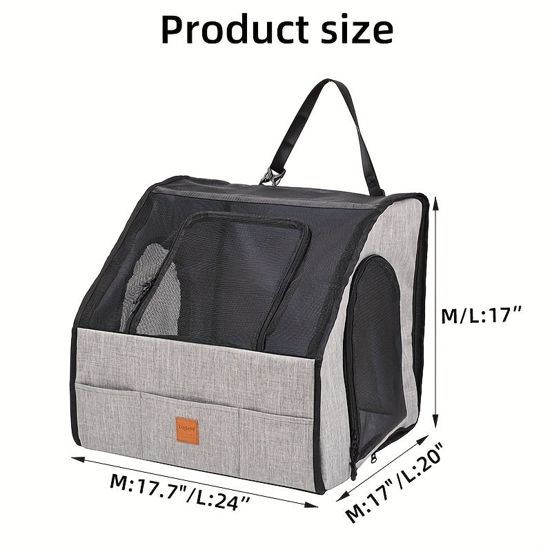 Breathable Pet Backpack for Dogs Cats Portable Dog Car Seat Cat Carrier Bag