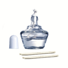 Glass Alcohol Lamp 150mL + 5 Replacement Wicks Lab School Chemical Heating