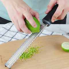Lemon Zester Stainless Steel Kitchen Cheese Grater with Soft Handle