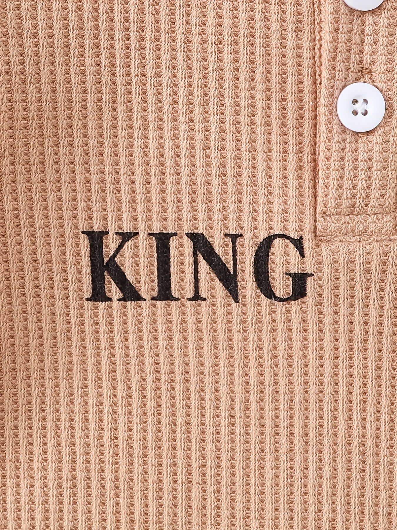 Baby Boys KING Long Sleeve Romper Top Pants Set