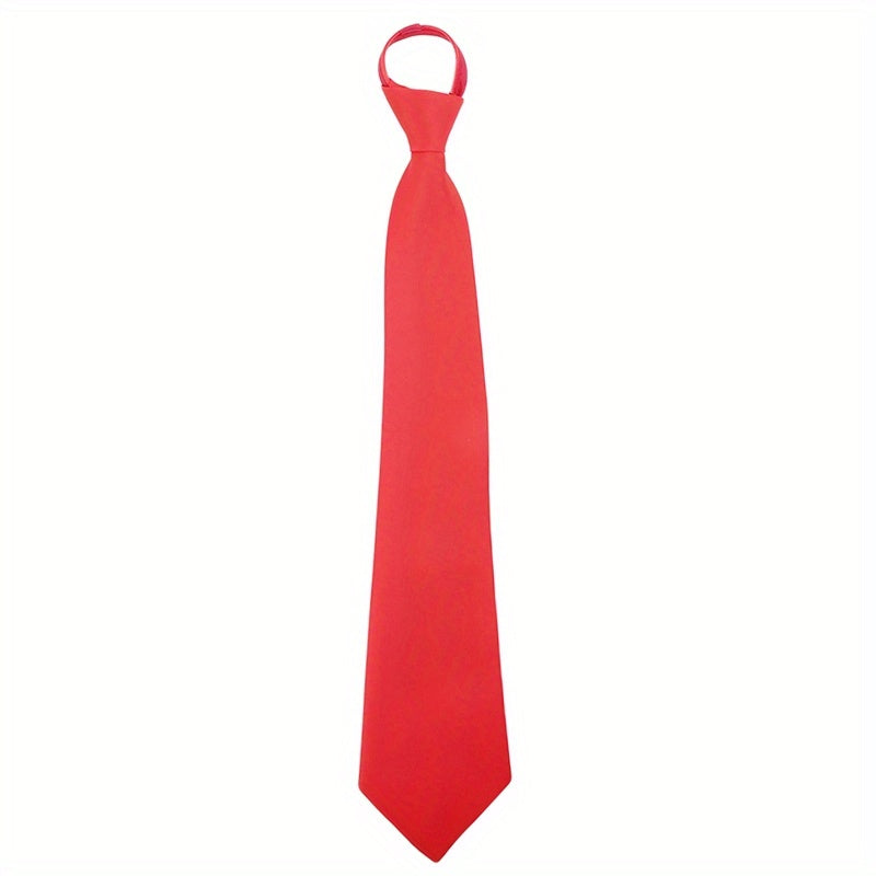 Adjustable Zipper Ties For Wedding Party Solid Ties