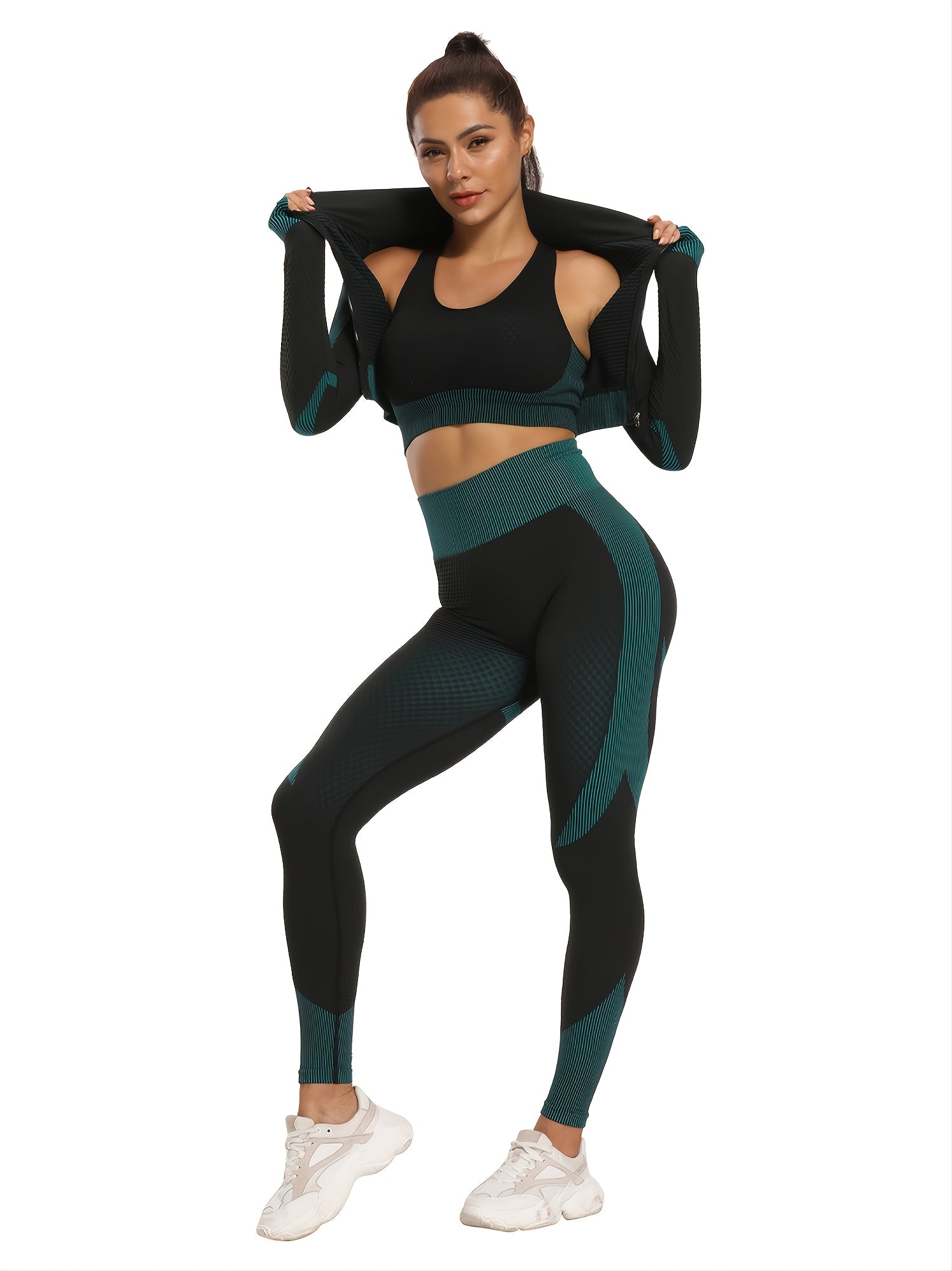 High Elastic Knitted High Waist Yoga Leggings