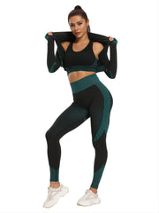 High Elastic Knitted High Waist Yoga Leggings