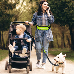 Running Waist Bag & Dog Leash Combo for Outdoor Jogging