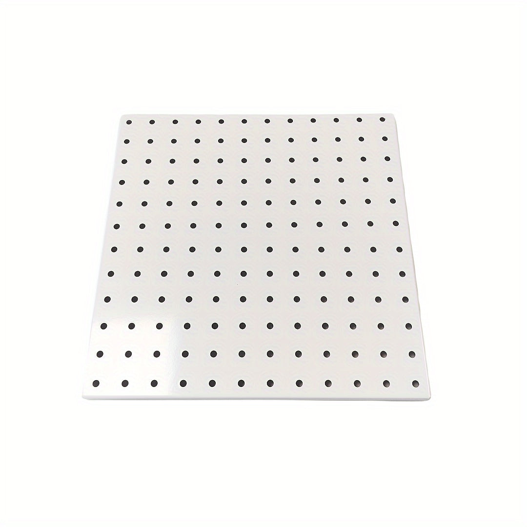 Metal Pegboard 1pc 1set 2 54cm Hole Spacing Storage Rack with Screws