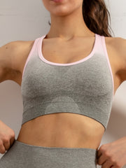 Gradient Seamless Sports Bra with Removable Pads