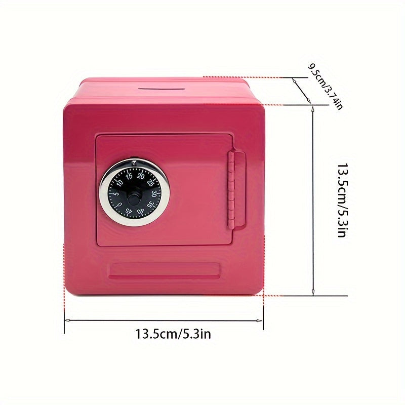 Metal Mini Safe Coin Storage Box Combo Lock Key Organizer Small Jewelry Box