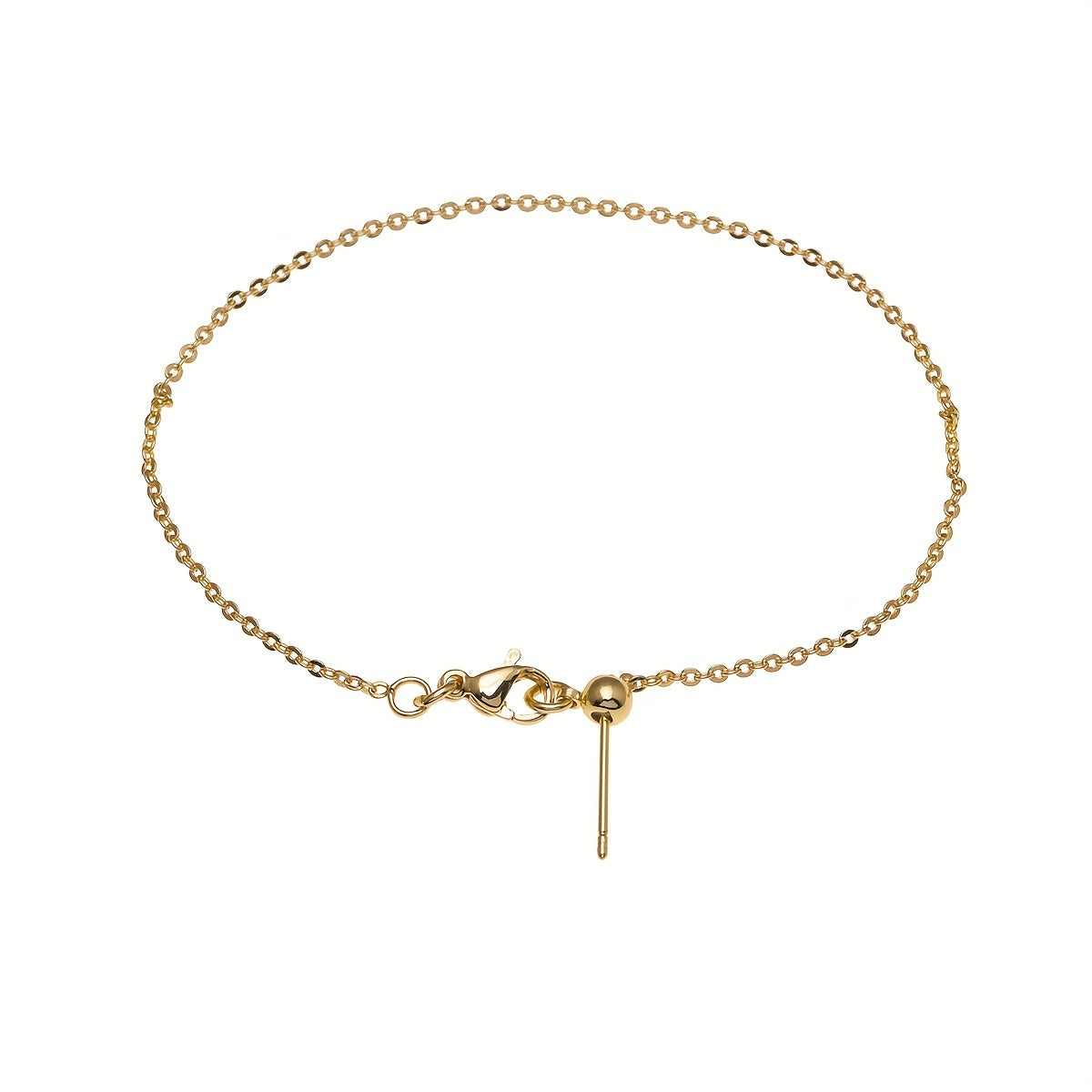 Golden Chain Titanium Steel Bracelet Adjustable And Retractable