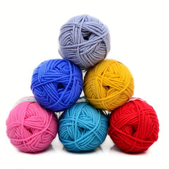 4pcs 4 ply Soft Cotton Yarn for DIY Knitting Crocheting Sweater Scarfts 25g