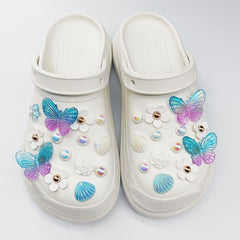 28pcs Colorful Butterfly Set for Clog Sandals DIY Accessories