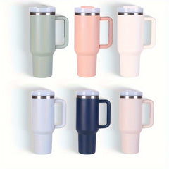 40 Oz Stainless Steel Insulated Cup With Lid And Handle