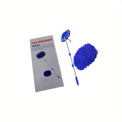44in Car Wash Brush Kit Long Handle Microfiber Dusting Mop Anti Scratch