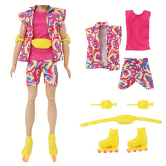 Roller Skating Doll Clothes Set for Men and Women