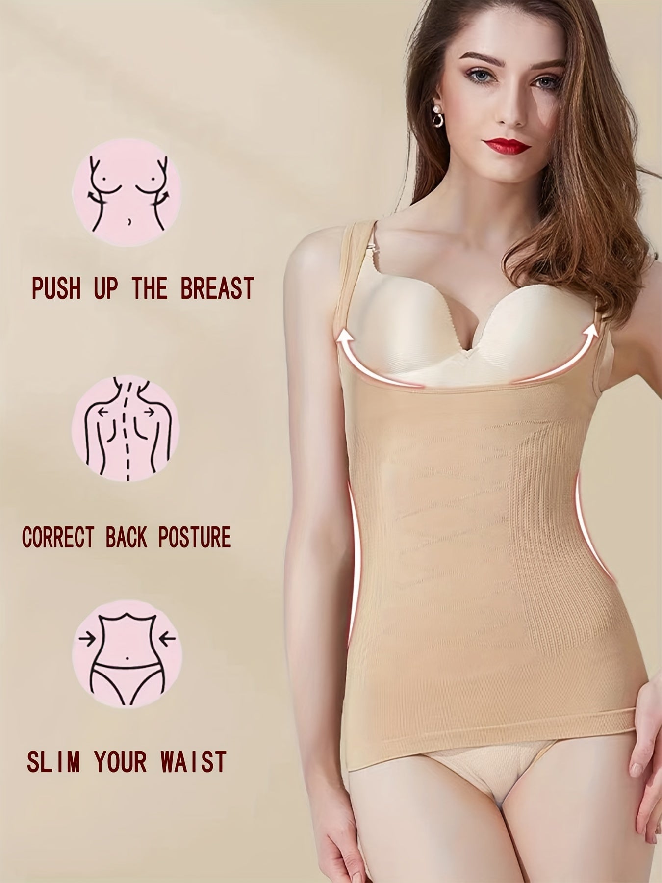 Seamless Shaping Tank Top Waist Trainer Tummy Control Slimmer