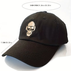 Skull Embroidery Baseball Cap Hip hop Sunshade