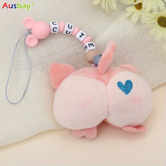 Personalized Plush Toy Pacifier Holder Leash For Baby