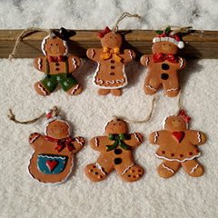 Christmas Tree Gingerbread Man Pendant Resin Trinkets Hanging Ornaments