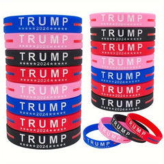 5 Pcs Patriotic Silicone Bracelets for Patriotism Gift