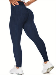 Honeycomb Butt Lifting High Waisted Yoga Pants Tummy Control Leggings