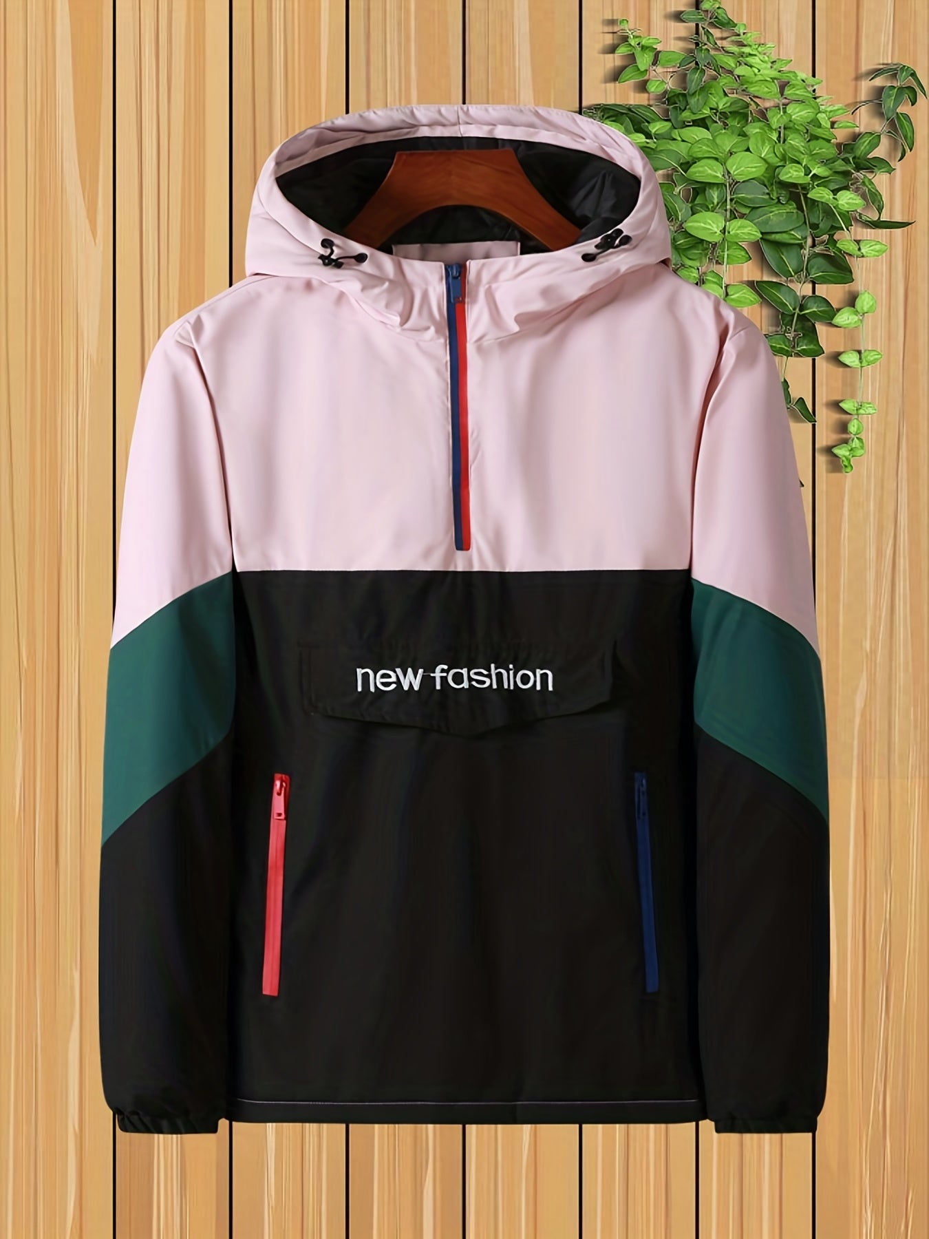Men's Windproof Hoodie Big Pocket Pullover Hoodie