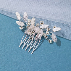 Crystal Bride Wedding Hair Comb with Rhinestone Accents