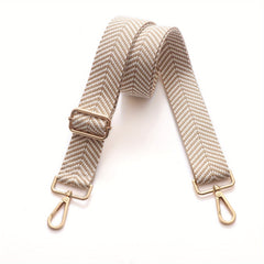 Stripes Wide Shoulder Strap With Buckles Dacron Adjustable Replacement Belt