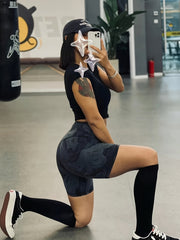 High Waist Fitness Running Shorts Women's Activewear