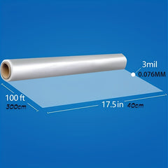 Clear Cellophane Wrap 100ft 3 Mil Thicker Roll for Baskets Gift Flower Arts