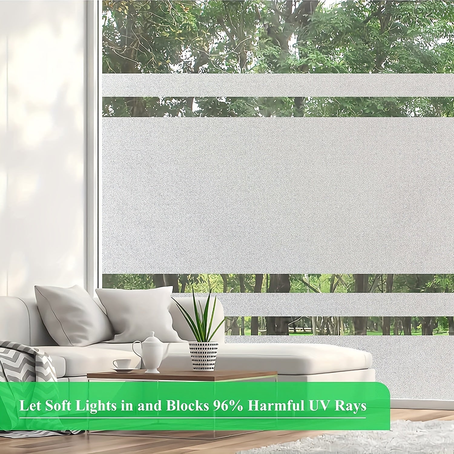 Frosted Anti UV Window Privacy Film for Home Office Kitchen Bathroom