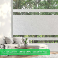 Frosted Anti UV Window Privacy Film for Home Office Kitchen Bathroom