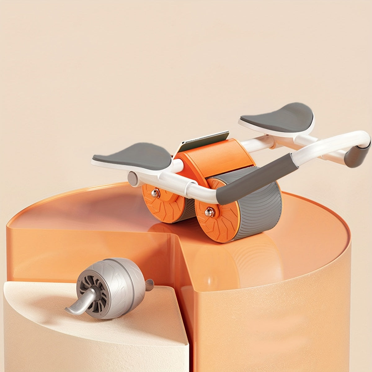 Automatic Rebound Ab Wheel with Elbow Pads for Core Training