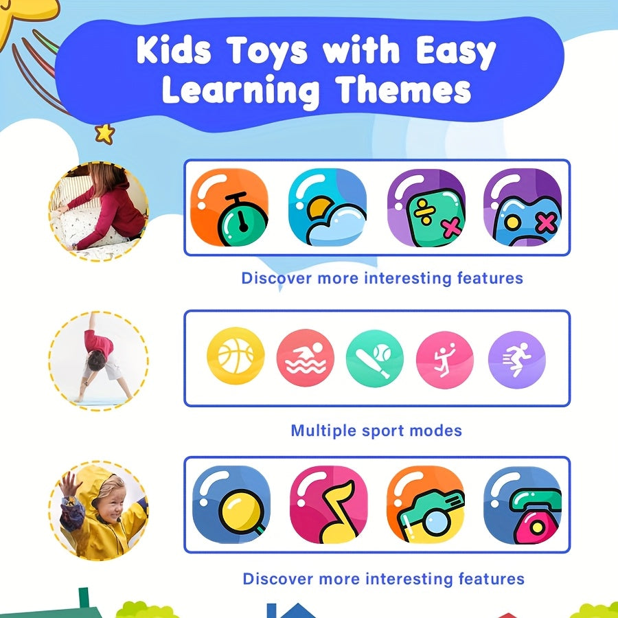 Meatball Kids Smartwatch w/ Games Sleep Monitor Music Player Weather Updates