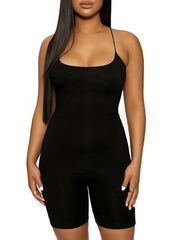 Sexy Spaghetti Romper Jumpsuit Cross Back Summer Clothing